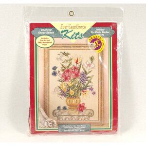 Embroidery Kit Cross Stitch Just CrossStitch Kits #49571 January Unopened Kit